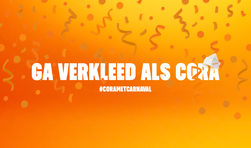 Header Ga verkleed als Cora