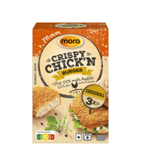 In verpakking Crispy Chick'n Burger
