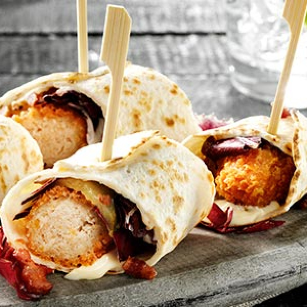 Kipkorn® wrap met smeerkaas