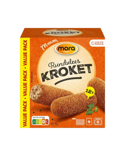 In verpakking Mora Classics Rundvlees Kroket