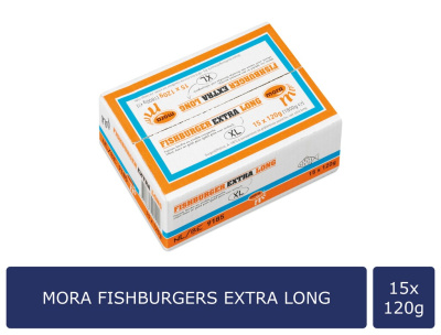 In verpakking Fishburger extra long