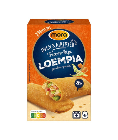 In verpakking Mora Oven & Airfryer Ham-Kip Loempia's