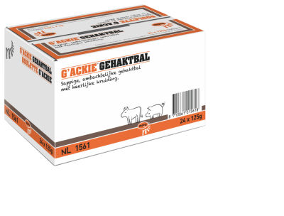 In verpakking Gehaktbal G'Ackie®