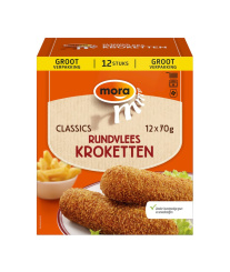In verpakking Rundvlees Kroketten (12x70 gram)