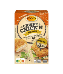 In verpakking Crispy Chick'n Burger