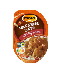 In verpakking Varkenssaté in pittige pindasaus