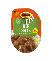 In verpakking Kipsaté in milde pindasaus