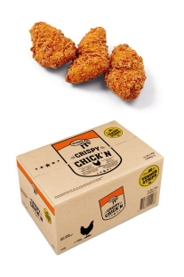 Uit verpakking Crispy Chick'n Strips