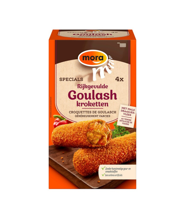 In verpakking Specials Rijkgevulde Goulash Kroketten